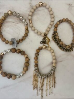 Rare The Lace Project In The Nude Bracelet Set